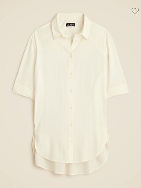 J. Crew Airy gauze button-up shirt
